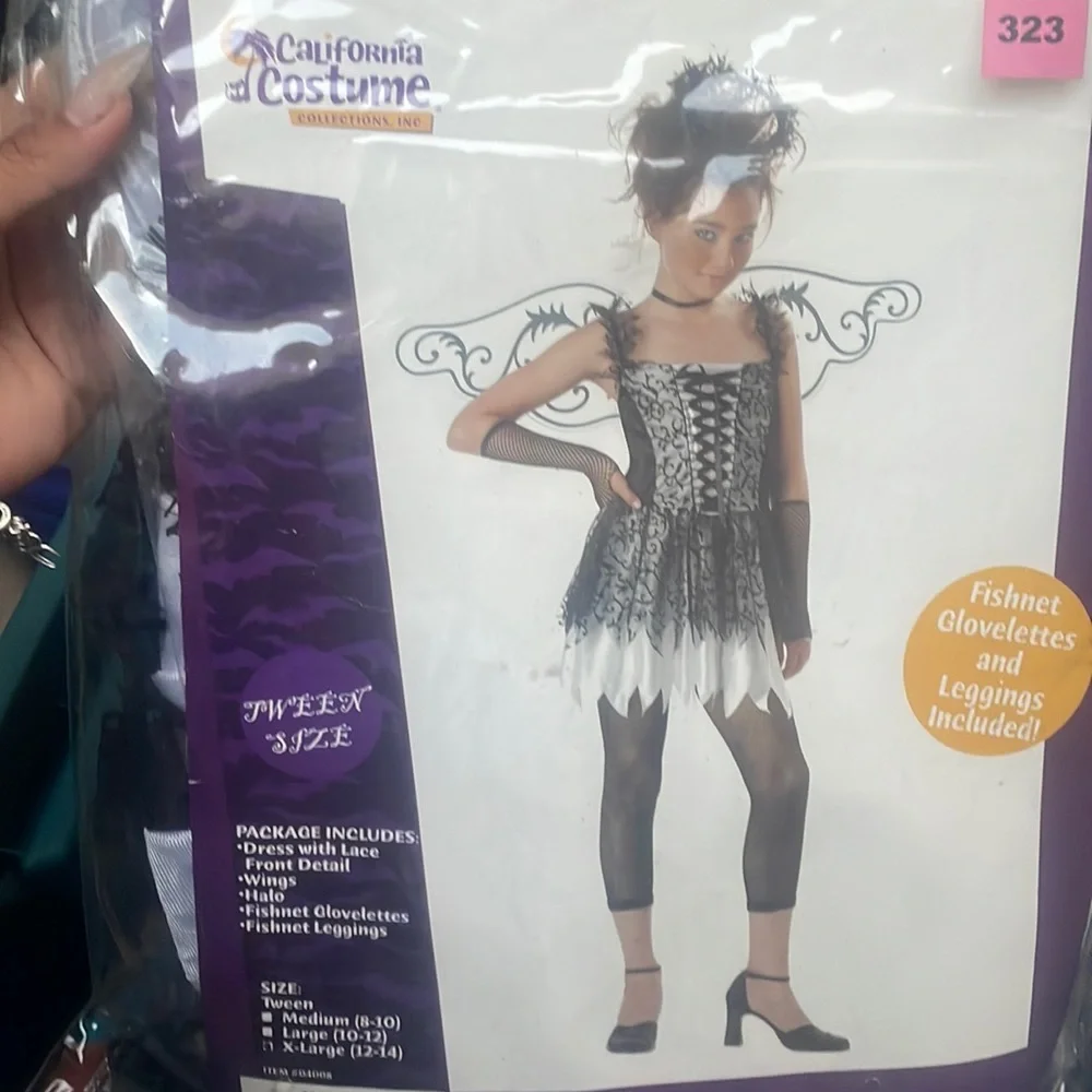Dark angel costume sz 12-14 tween